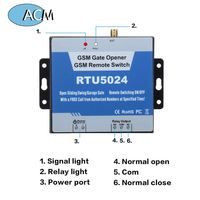 Ouvre-porte GSM 4G, télécommande SMS, relais, interrupteur, appel téléphonique gratuit, RTU5024 pour porte battante, ouvre-porte de garage