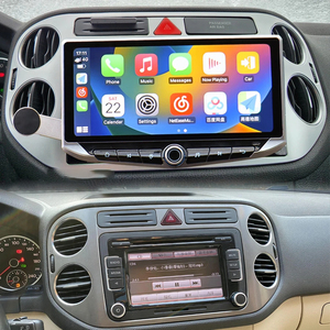 10.88 "Qled schermo <span class=keywords><strong>Android</strong></span> 13 lettore Video Carplay per Tiguan NF 2006 2016 di tipo C di ricarica porta cellulare GPS Multimedia Stereo - Product Image 1