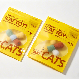 Custom Clear PE Slider Zipper pet toys packaging Bags | GRS Recyclable Clothing Packaging for pet <b>accessories</b> - Product Image 5