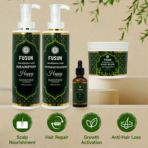 Natürliches Nigella Samen öl Haarpflege set Anti-Haarausfall Nachwachsen Erfrischende Anti-Schuppen Shampoo Creme Maske Haars tärkung - Product Image 2