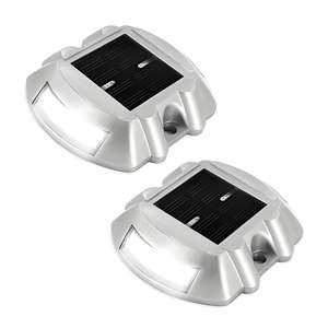 Marqueur routier en acier à énergie solaire, lumière LED réfléchissante, œil de chat pour la signalisation routière et autoroutière - Product Image 1