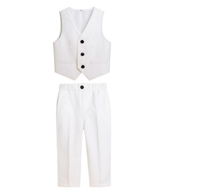 Set di Abbigliamento Elegante per Ragazzi Taglia 90-170cm Colore Bianco - Product Image 4