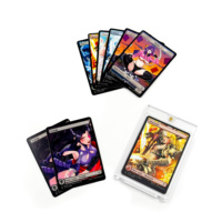 Cartes à collectionner d'anime personnalisées imprimées par un fabricant, 63x88 mm, avec pellicule holographique, fabriquées en papier de haute qualité