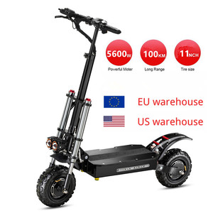 Potente Scooter Eléctrico para Adultos, Todoterreno, Plegable, de <span class=keywords><strong>2</strong></span> Ruedas, Motor Dual, 11 Pulgadas, 60V, 5400W - Product Image 5