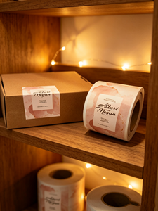 ฉลากบรรจุภัณฑ์แบบกำหนดเอง, สติกเกอร์ติดสินค้า, การพิมพ์แบบติดเอง, โลโก้แบรนด์, ม้วนฉลากทรงกลม, สติกเกอร์ไวนิลกันน้ำ - Product Image 6