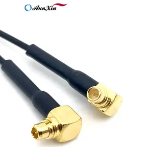 厂家直销Mmcx连接器公直角至MMCX公直角射频1.13电缆跳线尾纤