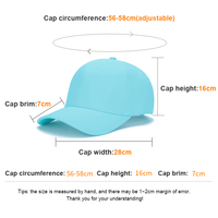 Gorra de Béisbol Unisex de Algodón de 6 Paneles, Ajustable, Lisa, para Protección Solar, Gorra Deportiva para Hombre y Mujer