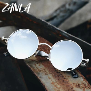 <span class=keywords><strong>2023</strong></span> rétro <span class=keywords><strong>lunettes</strong></span> de soleil rondes hommes femmes marque de mode concepteur Punk printemps jambes coupe-vent métal cadre Vintage hip-hop <span class=keywords><strong>lunettes</strong></span> de soleil - Product Image 2