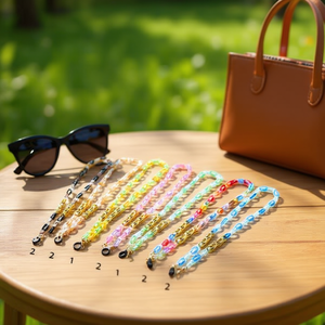 Correa de plástico para gafas de la marca Z, 70 cm, colorida y ajustable, para gafas de sol y bolsos - Product Image 4