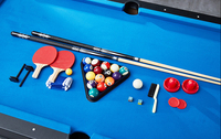Table de jeux multifonction 4-en-1 à prix abordable : billard, hockey sur air, tennis de table et plateau de salle à manger