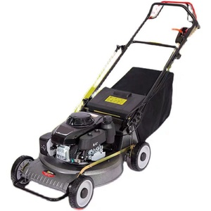 Robot tondeuse à gazon à essence avec moteur 4 temps, coupe automatique de l'herbe, lame en acier, bac à herbe arrière de 60L - Product Image 3