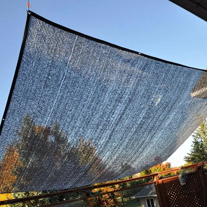 Rete ombreggiante in alluminio argento serra agricoltura panno parasole riflettente