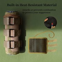 1000 ° Cache-silencieux réglable en fibre de verre résistant à la chaleur et aux brûlures, différentes tailles, cache-suppresseur