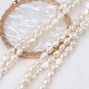 Promotion 6-7mm Double-Sided Button <b>Freshwater</b> <b>Pearl</b> Natural Straight-Hole Baroque Scattered <b>Pearl</b> DIY Necklace <b>Bracelet</b> - Product Image 4