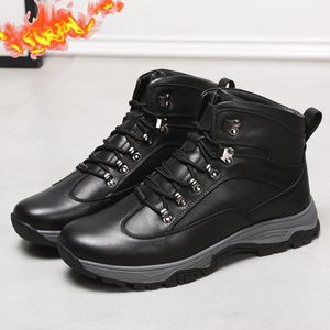Chaussures d'extérieur pour hommes avec fourrure véritable - Bottes d'hiver épaisses à semelle antidérapante en laine, confortables et chaudes, vente en gros du fabricant - Product Image 5