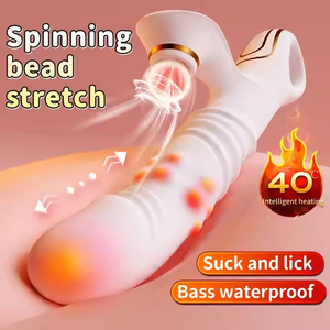 Wholesale Thrusting Vibrator <b>Clitoral</b> <b>Stimulator</b> Licking G Spot Rabbit Vibrator Dildo Women Spermicide Massage - Product Image 3
