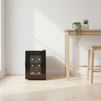 Réfrigérateur portable pour la maison, cave à vin pour 6 bouteilles, refroidisseur à vin, cuisine, bureau, refroidisseur à vin