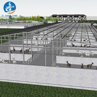 Bâtiment agricole préfabriqué en structure métallique, étable à vaches, étable à moutons/bovins/laitiers/chèvres, hangar à volailles, construction de porcherie
