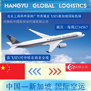 Service de fret aérien aérospatial de Singapour : Vols directs depuis Zhengzhou, Pékin, Shanghai, Shenzhen, Guangzhou vers Singapour - Product Image 5