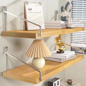 <span class=keywords><strong>Étagère</strong></span>s flottantes réglables en <span class=keywords><strong>bois</strong></span> pour la décoration intérieure des enfants Supports muraux en <span class=keywords><strong>métal</strong></span> pour salle de bain <span class=keywords><strong>Garage</strong></span> Stockage de bijoux MDF durable - Product Image 2