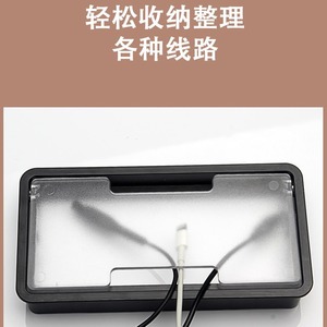Guangzhou Huibaili Hardware Office Desk <b>Cable</b> <b>Box</b> Rectangle PP Plastic Detachable Portable Desktop Organizer <b>Cable</b> <b>Management</b> - Product Image 5