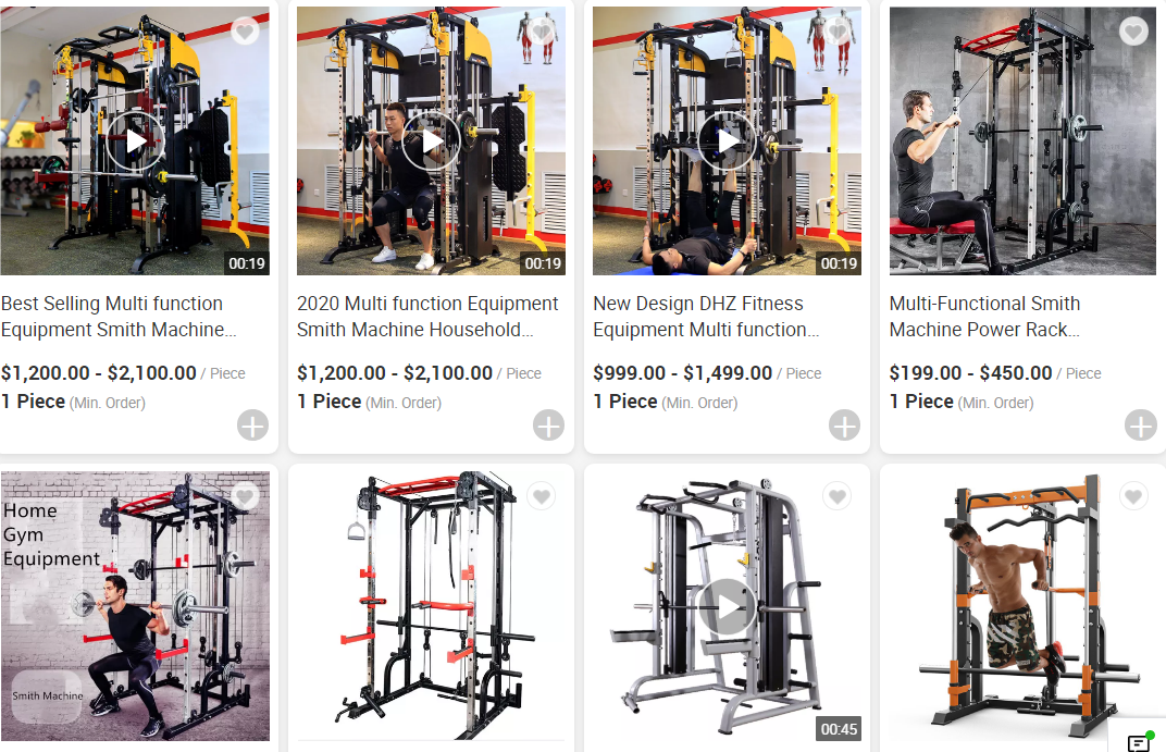 New Design Home Gym Equipment Smith Machine Power Rack