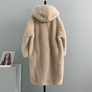 Gran oferta, gabardina gruesa de piel de cordero <span class=keywords><strong>con</strong></span> <span class=keywords><strong>capucha</strong></span> de lana para <span class=keywords><strong>mujer</strong></span>, sudaderas <span class=keywords><strong>con</strong></span> <span class=keywords><strong>capucha</strong></span> de talla grande para <span class=keywords><strong>mujer</strong></span>, abrigo de piel de corte para <span class=keywords><strong>mujer</strong></span> - Product Image 3