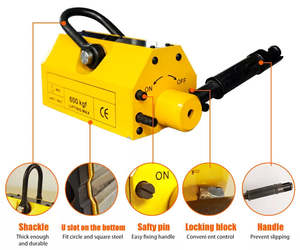 Elevador Magnético Permanente de Tierras Raras Industrial de 100 kg, Imanes de Manipulación de Placas Manuales Súper Potentes con Servicio de Doblado - Product Image 6