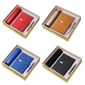 ชุดของขวัญส่งเสริมการขายโลโก้ที่กำหนดเองชุดถ้วยสแตนเลสแบบนูนปากกาหัวกลมและยูเอสบีแฟลชไดรฟ์ - Product Image 2