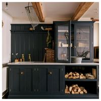 Meubles de cuisine modernes de luxe, style laqué contemporain, solutions de rangement
