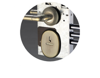 Serrure de porte de sécurité à cylindre à clé à double panneton multipoints de qualité italienne