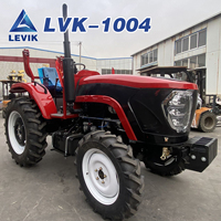 Traktor Roda Pertanian 100HP 4WD Langsung dari Pabrik, Konsumsi Bahan Bakar Rendah, Bodi Kokoh dengan Garu Cakram untuk Sawah Asia Tenggara