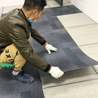 Système de clic de plancher en vinyle PVC LVT de luxe pour salle de sport-Imperméable de qualité commerciale et sous-couche (options à chevrons/marbre)