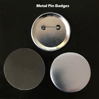 Broche pour cadeaux d'affaires, Logo vierge personnalisé 32mm, matériau en fer blanc, broches d'insigne de fond pour Souvenir