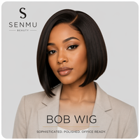 SHIN HAIR Perruque Lace Front HD Transparente 2x4 à Raie Profonde de 8 Pouces, Cheveux Humains Vierges Vietnamiens Remy, Sans Colle, Densité 200%, Grande Taille de Bonnet