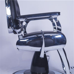 Chaise de Barbier Professionnelle Hydraulique Robuste avec Base Noire pour Salon de Coiffure - Offre Spéciale - Product Image 4