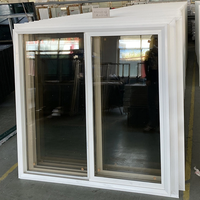 Allemagne Top Brand UPVC Profil PVC Fenêtre coulissante Fenêtre coulissante en plastique blanc Fenêtre coulissante extérieure en verre 4 panneaux Patio Windows