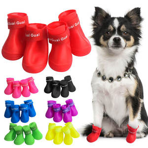 Bottes imperméables pour <span class=keywords><strong>pattes</strong></span> de <span class=keywords><strong>chien</strong></span> |   Chaussures antidérapantes en caoutchouc pour <span class=keywords><strong>chien</strong></span> pour la pluie, la <span class=keywords><strong>neige</strong></span> et la boue, chaussures protectrices pour animaux de compagnie - Product Image 2