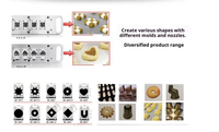 Machine à déposer les biscuits entièrement automatique multifonctionnelle à trois couleurs, directement de l'usine, pour boulangerie, capable de faire des biscuits torsadés et de petite taille