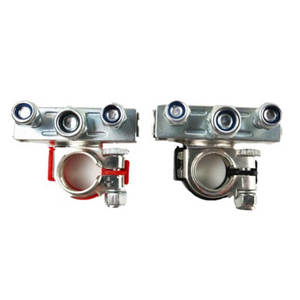 Tête de Pile de batterie <span class=keywords><strong>Automobile</strong></span> en laiton plaqué étain connecteur de batterie borne de batterie Positive et négative - Product Image 5