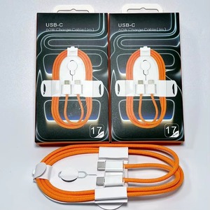 สายชาร์จเร็ว Type-C to Type-C 60W PD ความยาว 1 เมตร สายถักไนลอน ชาร์จเร็ว USB-C to USB-C สำหรับ iPhone 15/16/17 - Product Image 2