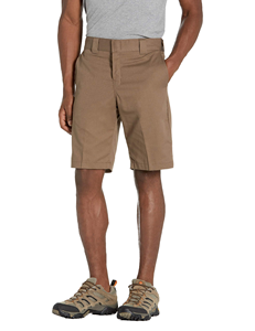 For Mens 11 Inch Relaxed-fit Breathable <b>Stretch</b> Knitted Polyester/Cotton Drawstring Mid Waist Solid Hot <b>Work</b> <b>Shorts</b> - Product Image 1