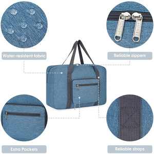 Custom Logo <b>Women</b> Men Workout RPET Packing Tote Sports Gym <b>Bag</b> Eco Foldable Travel Canvas Duffel <b>Bag</b> Sports <b>Bag</b> - Product Image 3