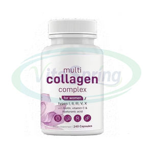 Özel etiket karmaşık çok kollajen peptitler kapsül cilt aydınlatma takviyeleri çok kollajen kapsüller - Product Image 2