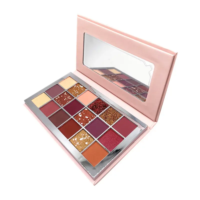 Rótulos personalizados Individuais Fofos Pequenos 10 Pan Paleta de Sombra Pigmentada Recarregável Big Chunky Glitter Eye Shadow Palette