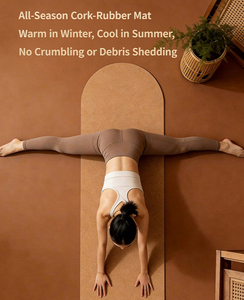 Tapete <span class=keywords><strong>de</strong></span> <span class=keywords><strong>Yoga</strong></span> <span class=keywords><strong>de</strong></span> <span class=keywords><strong>Corcho</strong></span> con Diseño Forestal <span class=keywords><strong>de</strong></span> 6mm, Ecológico, Antideslizante, Resistente al Agua, Sostenible, con Correa <span class=keywords><strong>de</strong></span> Transporte - Product Image 3