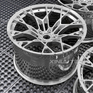 ล้อแม็กซ์ XINLAI แบบ Deep Lip Mesh Forged ขอบ 19 20 21 22 นิ้ว รู 5x112 5x120 5x114.3  ขัดเงา สำหรับรถยนต์นั่งส่วนบุคคล BMW Mercedes - Product Image 5