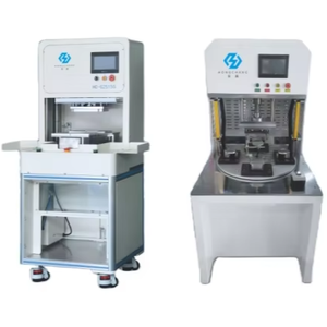 Presse à poinçonner automatique double plateforme, contrôlée par PLC, à commande manuelle, avec support de roulement durable, flexible pour boissons et textiles - Product Image 1