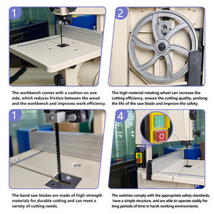 เครื่องเลื่อยแนวตั้งอัตโนมัติ9<span class=keywords><strong>นิ้ว</strong></span>ใบมีดตัดมุม90 °-45 ° สำหรับตู้ - Product Image 4