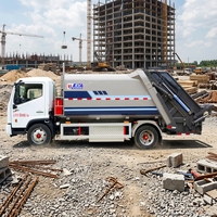 Camion à ordures électrique à compression EV 4x2 11m3, véhicule à énergie nouvelle, directement de l'usine